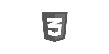 css3 logo black gray icon