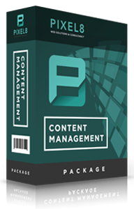 box package content management pixel8 web solutions