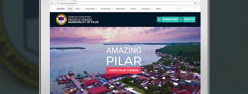 LGU Pilar website by Pixel8