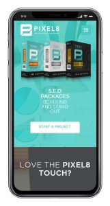 mobile website by pixel8